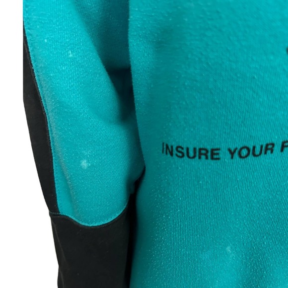 1990s Bugle Boy Color Block Spellout Graphics Sweatshirt / Women’s XS * - Picture 4 of 4